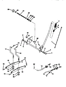 Mower Lift parts for Craftsman Front-Engine Lawn Tractor 917256430 from AppliancePartsPros.com