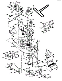 Mower Deck parts for Craftsman Front-Engine Lawn Tractor 917256430 from AppliancePartsPros.com