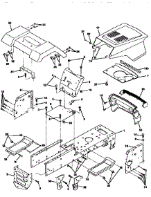 Chassis And Enclosures parts for Craftsman Front-Engine Lawn Tractor 917256450 from AppliancePartsPros.com