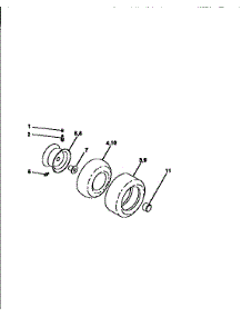 Wheels And Tires parts for Craftsman Front-Engine Lawn Tractor 917256451 from AppliancePartsPros.com