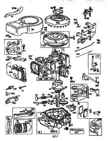 Engine (71 / 500) 289707-0689-A1 parts for Craftsman Front-Engine Lawn Tractor 917256460 from AppliancePartsPros.com