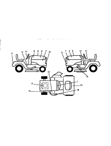 Decals parts for Craftsman Front-Engine Lawn Tractor 917256460 from AppliancePartsPros.com