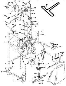 Mower parts for Craftsman Front-Engine Lawn Tractor 917256460 from AppliancePartsPros.com