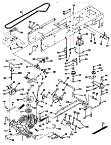 Drive parts for Craftsman Front-Engine Lawn Tractor 917256490 from AppliancePartsPros.com