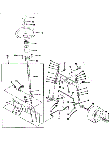 Steering Assembly parts for Craftsman Front-Engine Lawn Tractor 917256490 from AppliancePartsPros.com
