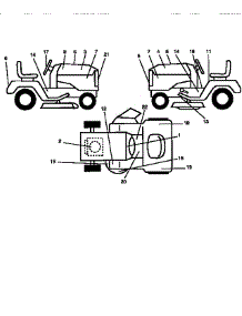 Decals parts for Craftsman Front-Engine Lawn Tractor 917256490 from AppliancePartsPros.com