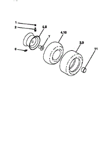 Wheels And Tires parts for Craftsman Front-Engine Lawn Tractor 917256490 from AppliancePartsPros.com