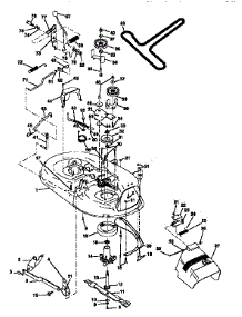 Mower parts for Craftsman Front-Engine Lawn Tractor 917256490 from AppliancePartsPros.com