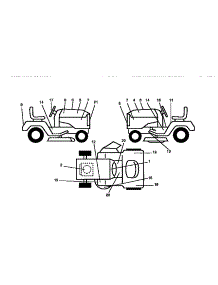 Decals parts for Craftsman Front-Engine Lawn Tractor 917256491 from AppliancePartsPros.com