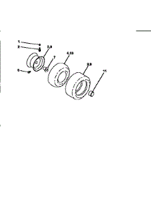 Wheels And Tires parts for Craftsman Front-Engine Lawn Tractor 917256491 from AppliancePartsPros.com
