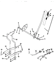 Lift parts for Craftsman Front-Engine Lawn Tractor 917256491 from AppliancePartsPros.com