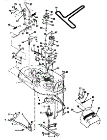Mower parts for Craftsman Front-Engine Lawn Tractor 917256491 from AppliancePartsPros.com