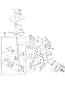 Steering parts for Craftsman Front-Engine Lawn Tractor 917256501 from AppliancePartsPros.com