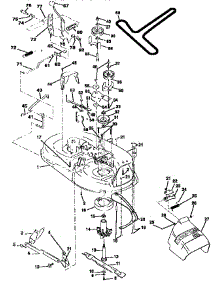 Mower parts for Craftsman Front-Engine Lawn Tractor 917256501 from AppliancePartsPros.com