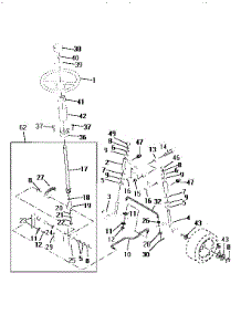 Steering Assembly parts for Craftsman Front-Engine Lawn Tractor 917256510 from AppliancePartsPros.com
