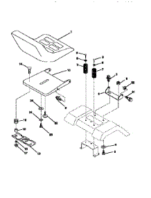 Seat Assembly parts for Craftsman Front-Engine Lawn Tractor 917256510 from AppliancePartsPros.com