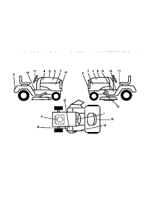 Decals parts for Craftsman Front-Engine Lawn Tractor 917256510 from AppliancePartsPros.com