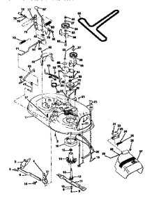 Mower parts for Craftsman Front-Engine Lawn Tractor 917256510 from AppliancePartsPros.com