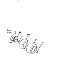 Wheels And Tires parts for Craftsman Front-Engine Lawn Tractor 917256511 from AppliancePartsPros.com