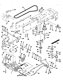 Drive parts for Craftsman Front-Engine Lawn Tractor 917256521 from AppliancePartsPros.com