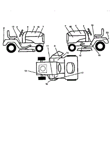 Decals parts for Craftsman Front-Engine Lawn Tractor 917256521 from AppliancePartsPros.com