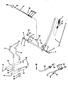 Mower Lift parts for Craftsman Front-Engine Lawn Tractor 917256521 from AppliancePartsPros.com