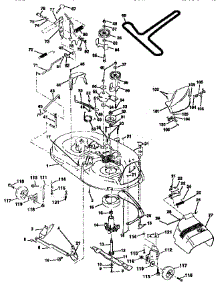 Mower Deck parts for Craftsman Front-Engine Lawn Tractor 917256521 from AppliancePartsPros.com