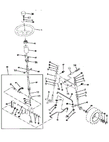 Steering Assembly parts for Craftsman Front-Engine Lawn Tractor 917256522 from AppliancePartsPros.com