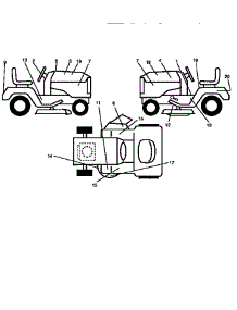 Decals parts for Craftsman Front-Engine Lawn Tractor 917256522 from AppliancePartsPros.com