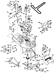 Mower Deck parts for Craftsman Front-Engine Lawn Tractor 917256522 from AppliancePartsPros.com