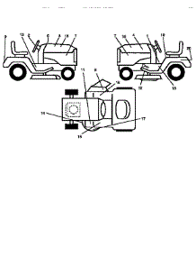 Decals parts for Craftsman Front-Engine Lawn Tractor 917256523 from AppliancePartsPros.com