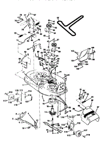 Mower Deck parts for Craftsman Front-Engine Lawn Tractor 917256523 from AppliancePartsPros.com