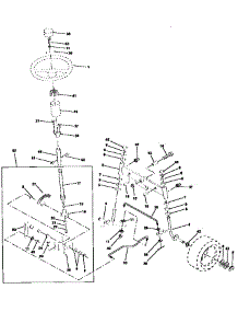 Steering Assembly parts for Craftsman Front-Engine Lawn Tractor 917256524 from AppliancePartsPros.com