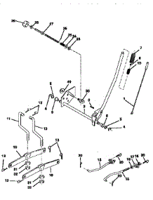 Mower Lift parts for Craftsman Front-Engine Lawn Tractor 917256524 from AppliancePartsPros.com