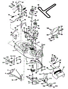Mower Deck parts for Craftsman Front-Engine Lawn Tractor 917256524 from AppliancePartsPros.com