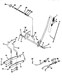 Mower Lift parts for Craftsman Front-Engine Lawn Tractor 917256530 from AppliancePartsPros.com