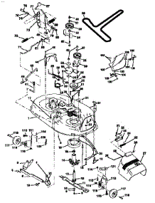 Mower Deck parts for Craftsman Front-Engine Lawn Tractor 917256530 from AppliancePartsPros.com