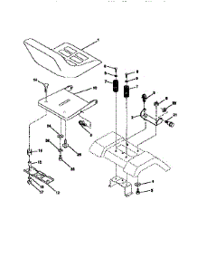 Seat Assembly parts for Craftsman Front-Engine Lawn Tractor 917256531 from AppliancePartsPros.com