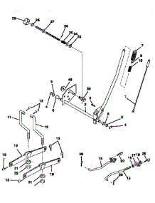 Mower Lift parts for Craftsman Front-Engine Lawn Tractor 917256531 from AppliancePartsPros.com
