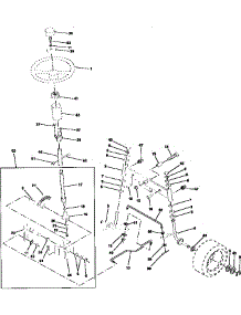 Steering Assembly parts for Craftsman Front-Engine Lawn Tractor 917256532 from AppliancePartsPros.com
