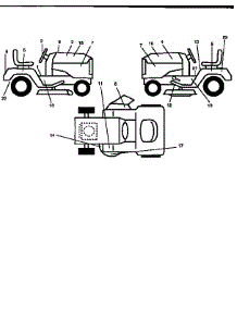 Decals parts for Craftsman Front-Engine Lawn Tractor 917256532 from AppliancePartsPros.com