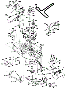 Mower Deck parts for Craftsman Front-Engine Lawn Tractor 917256532 from AppliancePartsPros.com