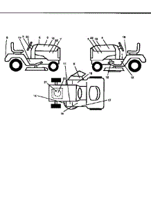 Decals parts for Craftsman Front-Engine Lawn Tractor 917256540 from AppliancePartsPros.com