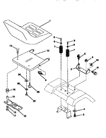 Seat Assembly parts for Craftsman Front-Engine Lawn Tractor 917256541 from AppliancePartsPros.com