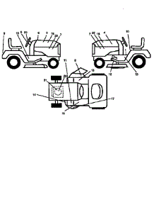 Decals parts for Craftsman Front-Engine Lawn Tractor 917256541 from AppliancePartsPros.com