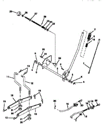 Mower Lift parts for Craftsman Front-Engine Lawn Tractor 917256541 from AppliancePartsPros.com