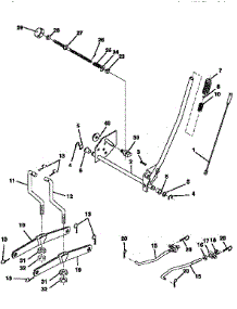 Mower Lift parts for Craftsman Front-Engine Lawn Tractor 917256543 from AppliancePartsPros.com