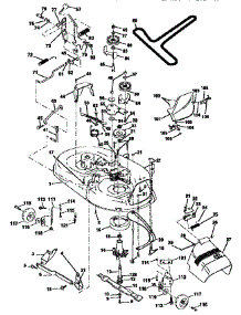 Mower Deck parts for Craftsman Front-Engine Lawn Tractor 917256543 from AppliancePartsPros.com
