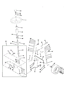 Steering Assembly parts for Craftsman Front-Engine Lawn Tractor 917256544 from AppliancePartsPros.com