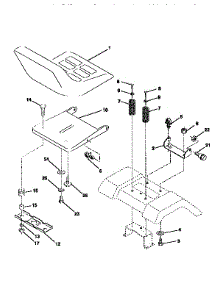 Seat Assembly parts for Craftsman Front-Engine Lawn Tractor 917256544 from AppliancePartsPros.com